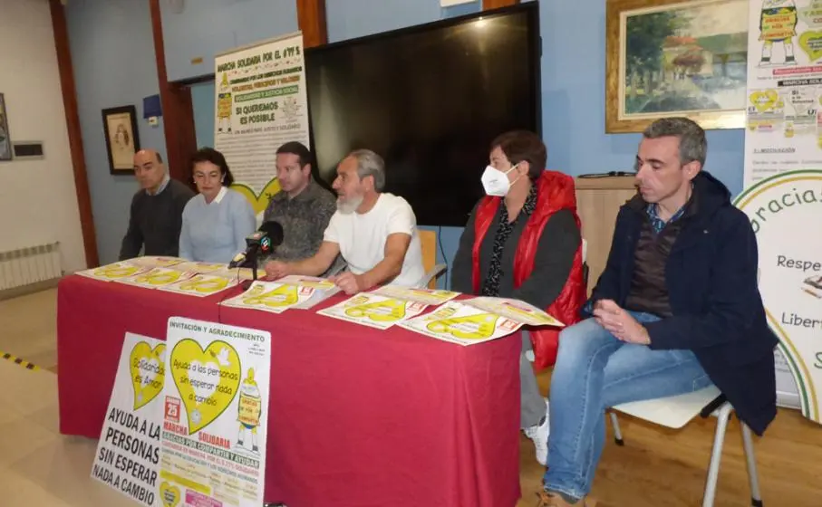 Presentación de la Marcha Solidaria en Limpias. R.A.