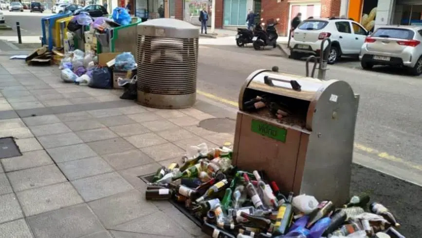 Basura en Santander.