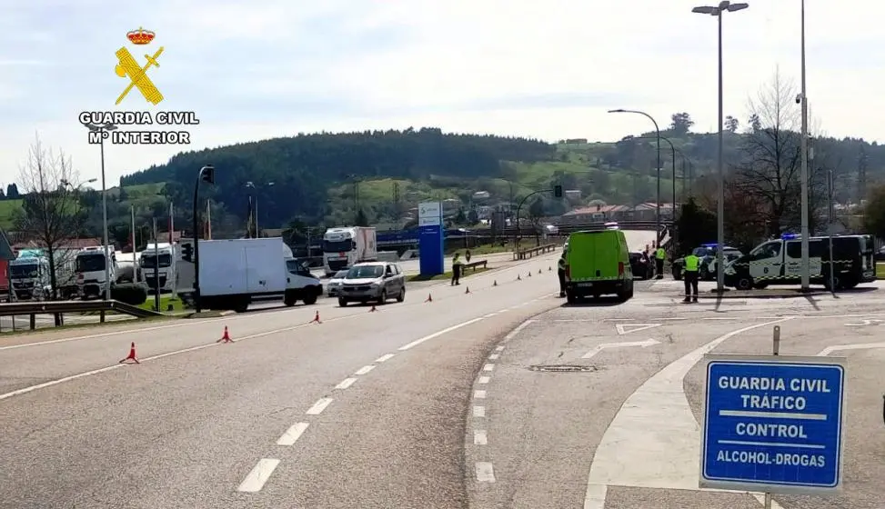 Control de trafico de la Guardia Civil