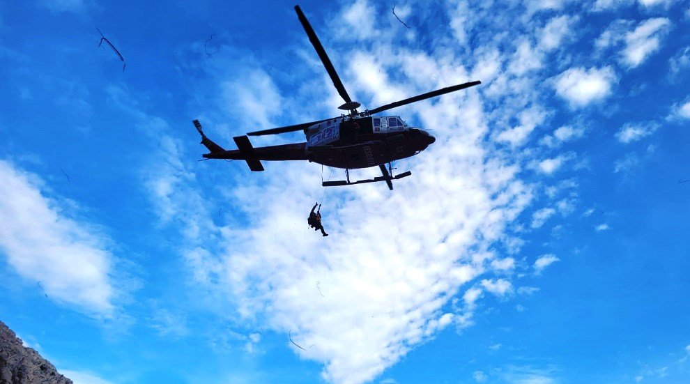 El helicóptero de emergencias del 112 tuvo que intervenir.