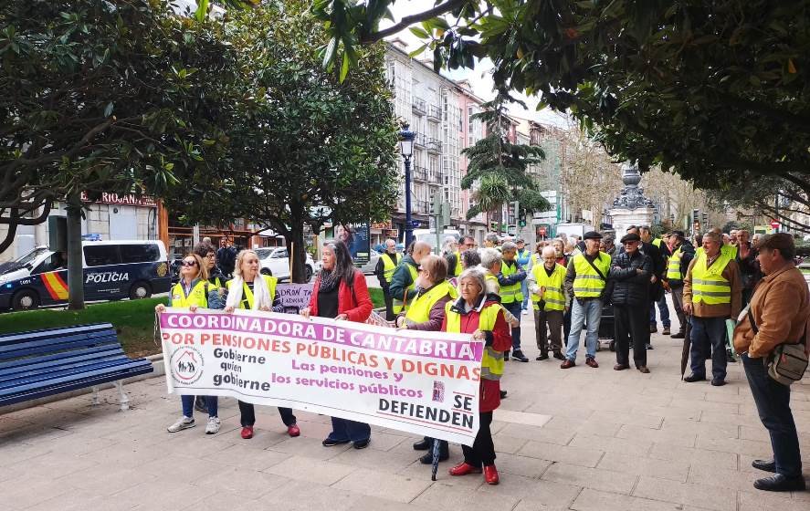 Manifestación de la Plataforma por unas Pensiones Dignas.