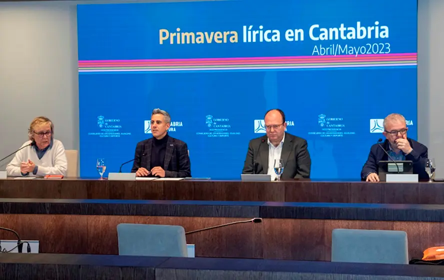 Presentación del programa Primavera Lírica en Cantabria.