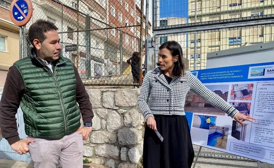 Presentación de las obras de mejora en el pabellón de Numancia, en Santander