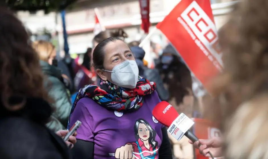 Arantxa Cossío, de Comisiones Obreras.