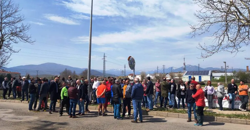 Concentración de los trabajadores de Sidenor.