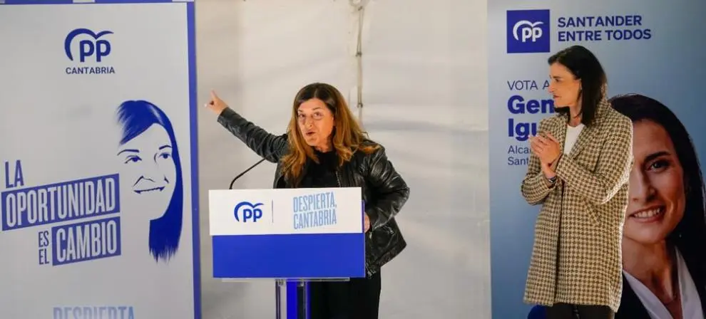 Un momento del inicio de campaña del PP.