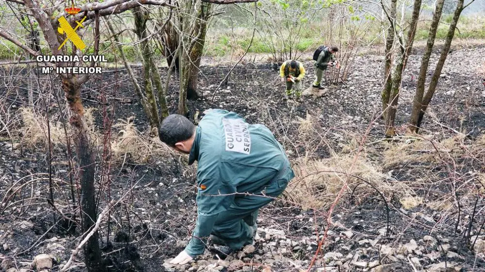 Uno de los incendios en Arredondo.