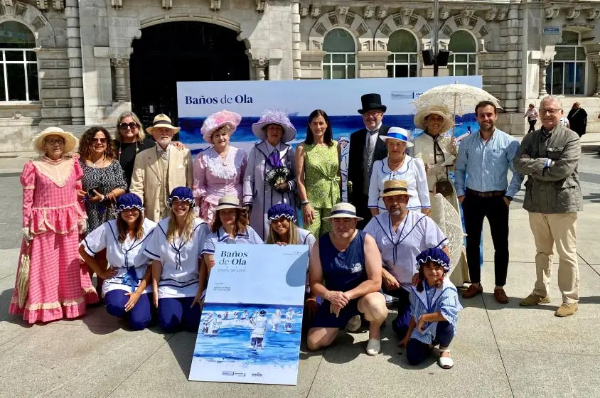 Presentación de los Baños de Ola, en Santander.