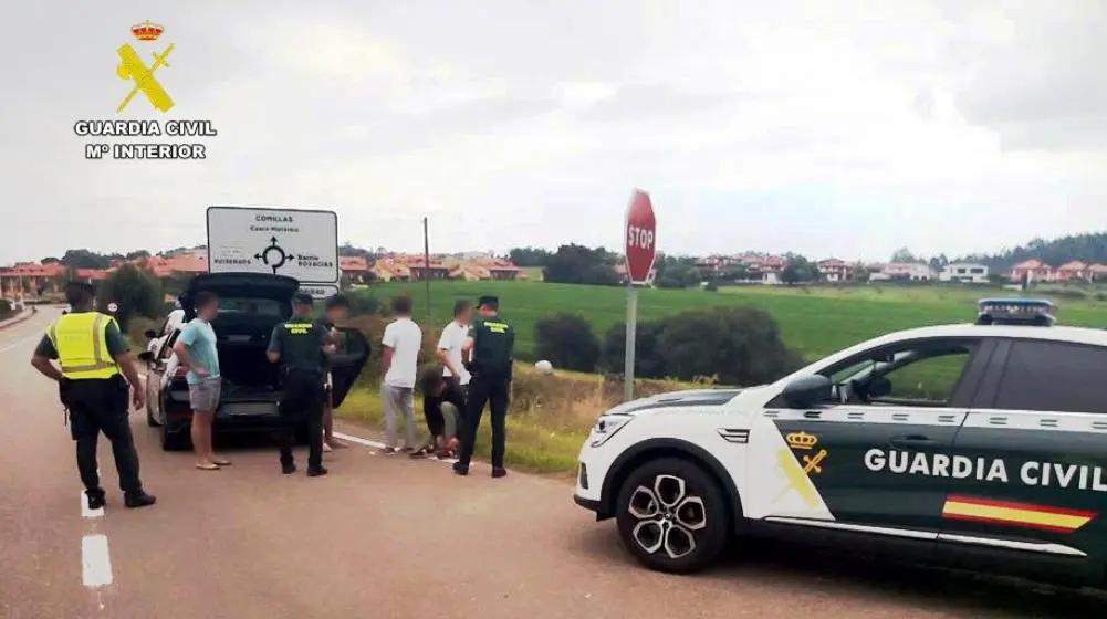 Control en las Fiestas de Comillas.