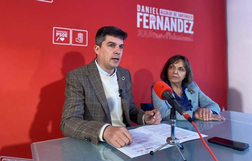 El portavoz del PSOE en Santander, Daniel Fernández.