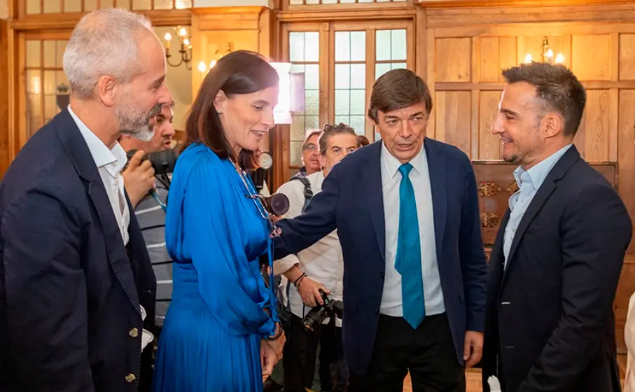 Un momento del acto en el Palacio de la Magdalena.