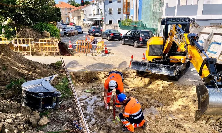 Ejecución de las obras en Adarzo, en Santander.