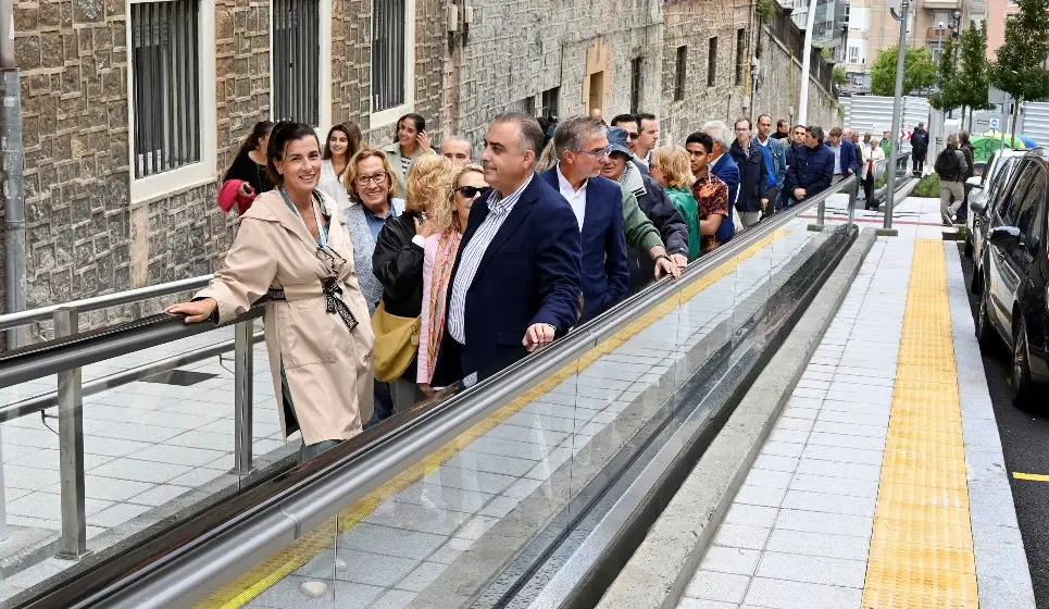 Un momento del acto en las rampas de Canalejas, en Santander.