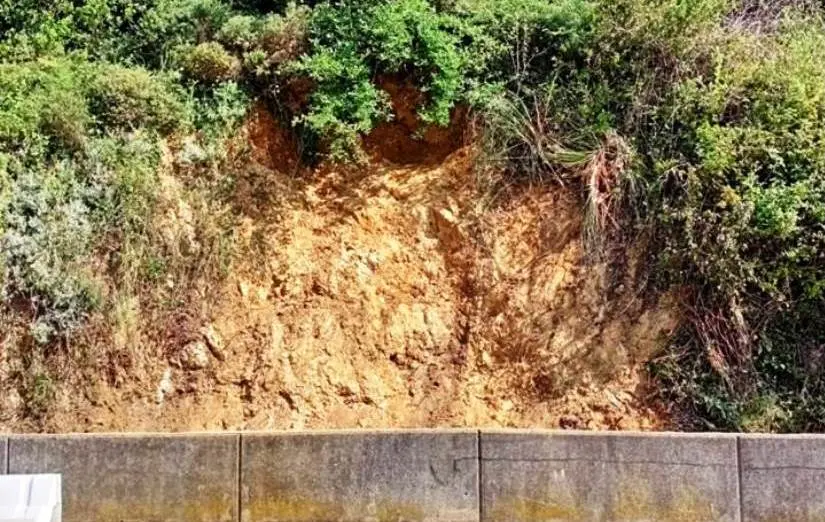 Zona del talud en Cotolino, en Castro Urdiales.