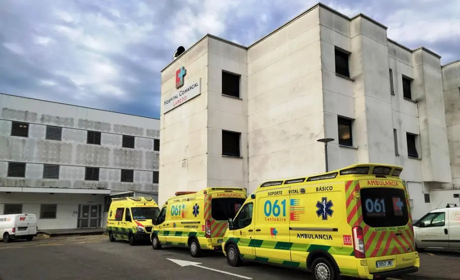 Transporte sanitario en el Hospital Comarcal de Laredo.