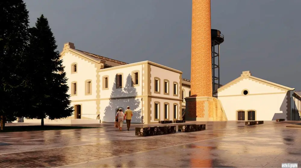 Exterior del Centro Cultural La Lechera, en Torrelavega.