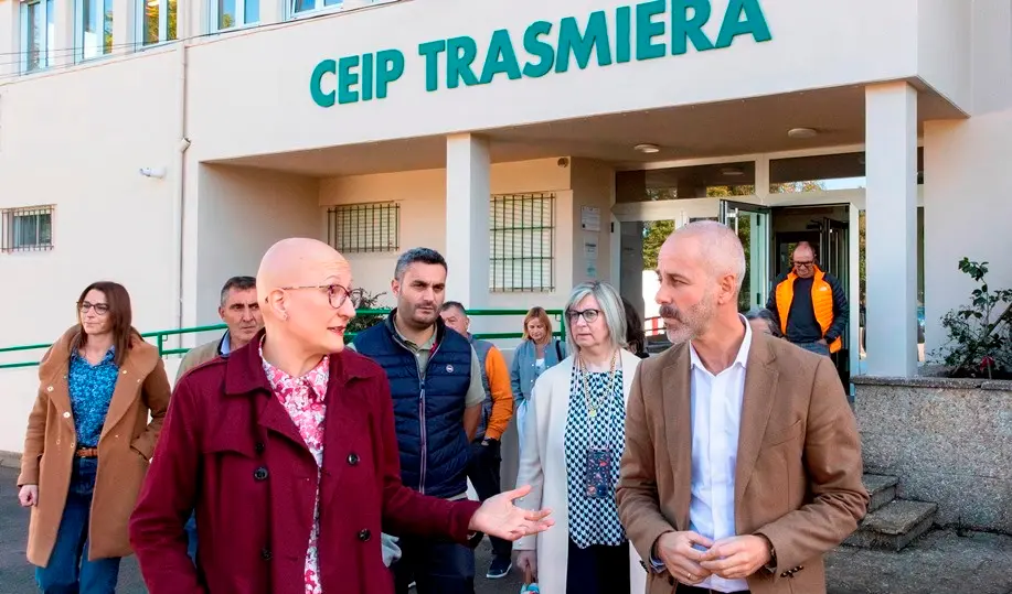 Visita al colegio Trasmiera en Ribamontán al Monte.