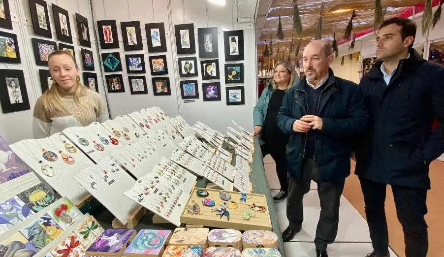 Inauguración del Mercado Navideño en Santander.