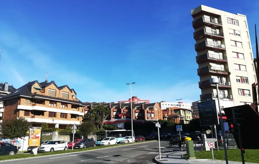 Zona cercana al Hospital de Valdecilla, en Santander. R.A.