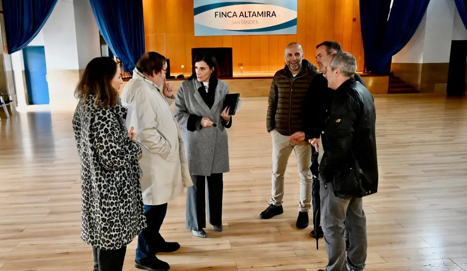 Visita a las obras de la finca Altamira.