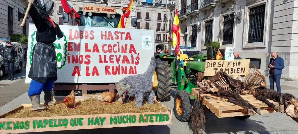 Tractorada en Santander. Asaja