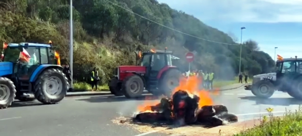 Protesta de los ganaderos.