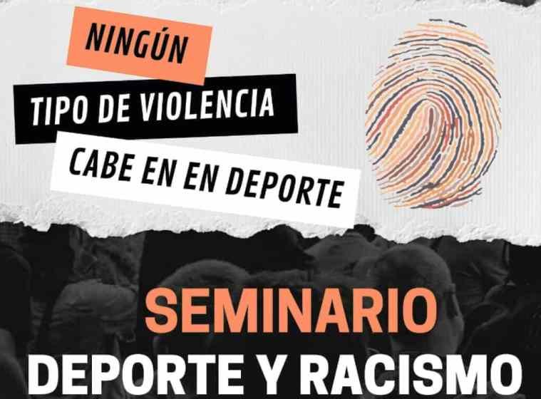 Cartel del Seminario sobre Deporte y racismo.