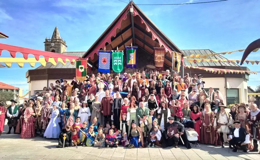 Participantes en la escenificación. R.A.