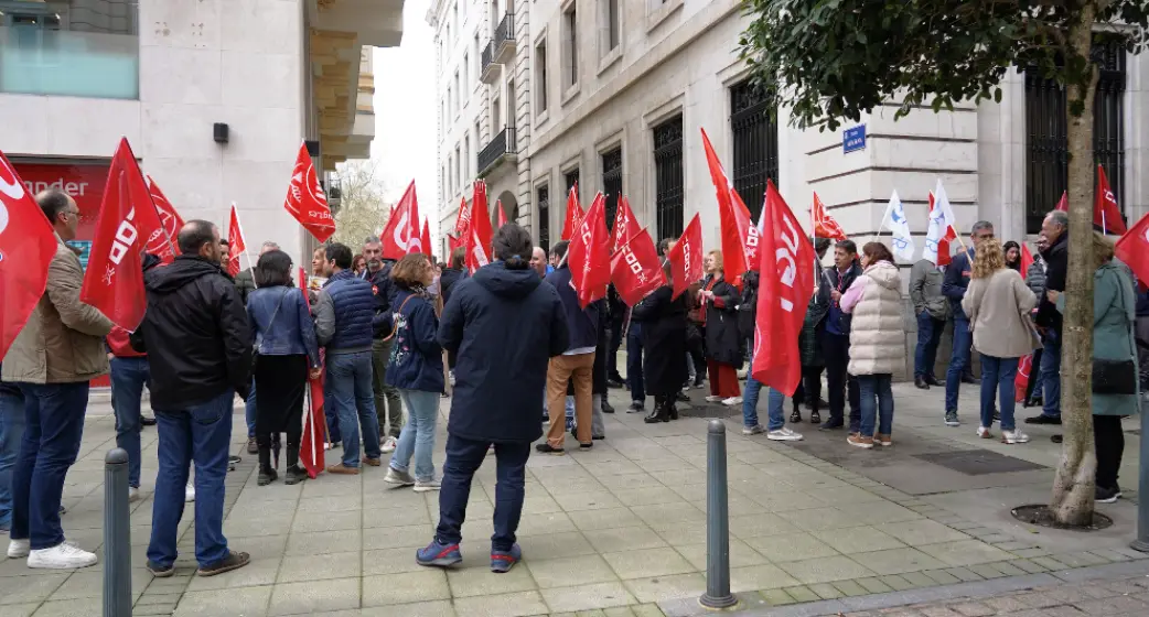 Concentración de los trabajadores de la banca.