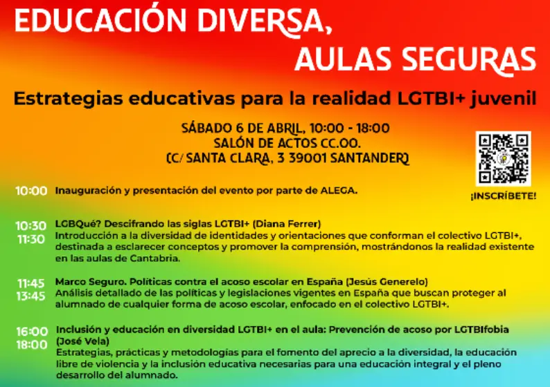 Programa de las jornadas de educación diversa.