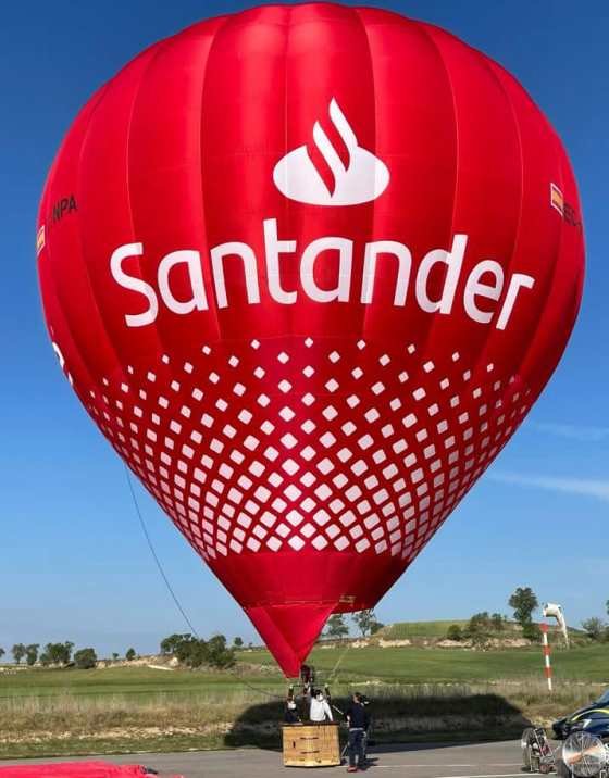 Publicidad del Banco Santander.