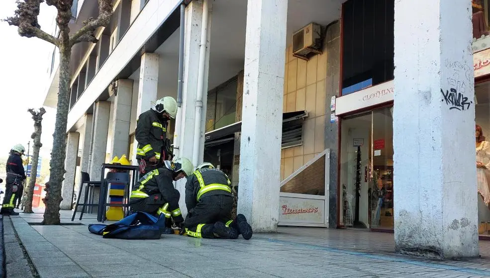 Intervención de los Bomberos en Laredo.