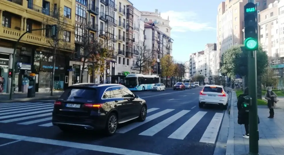 Calle céntrica de Santander. R.A.