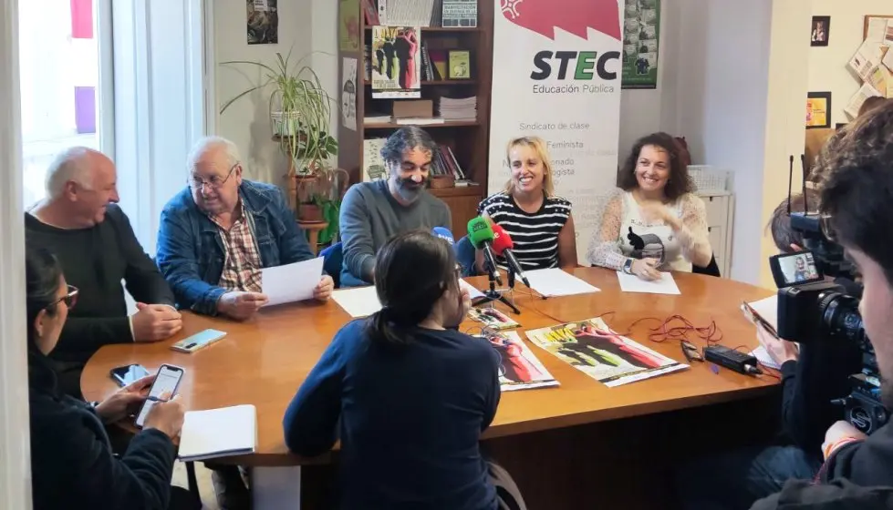 Rueda de prensa del STEC.