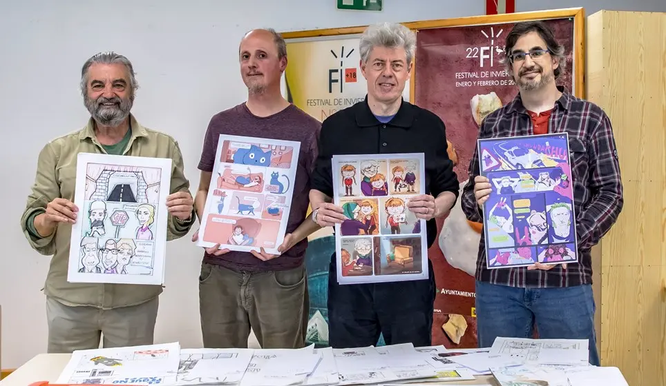 Jurado del Concurso de Cómic en Torrelavega.