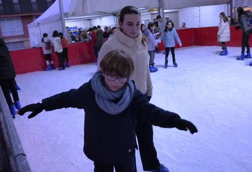Algunos aprendieron a patinar. R.A.