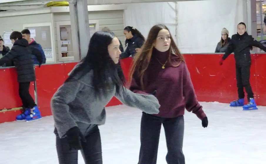 Algunas patinadoras tenías más conocimientos. R.A.