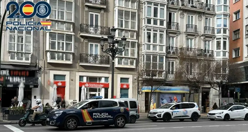 Céntrica calle en Santander.