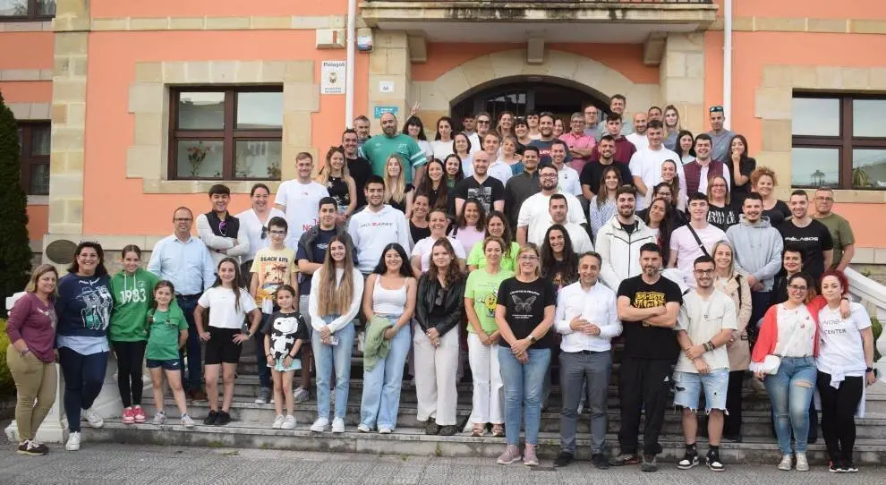 Encuentro con los peñistas en Renedo.