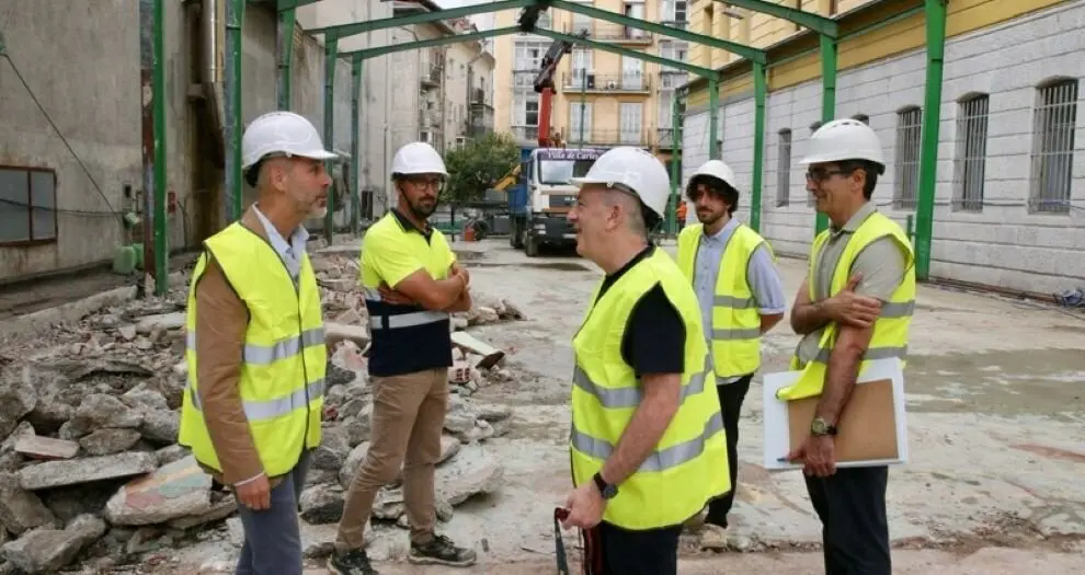 Visita a las obras del instituto San Clara.