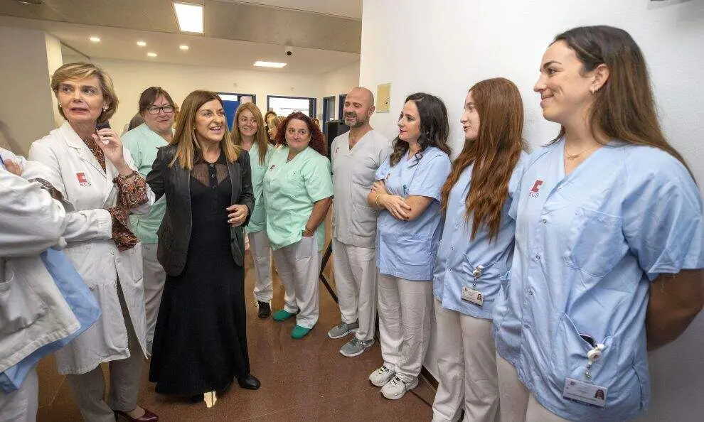 Un momento de la inauguración de las instalaciones en Sierrallana.