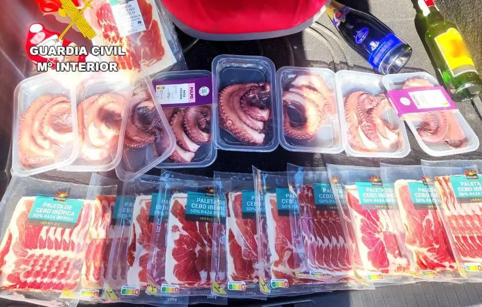 Material hurtado de los supermercados.