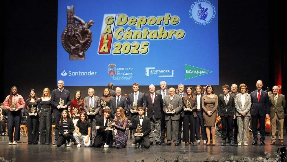 Fotograf&iacute;a de familia en la Gala del Deporte.