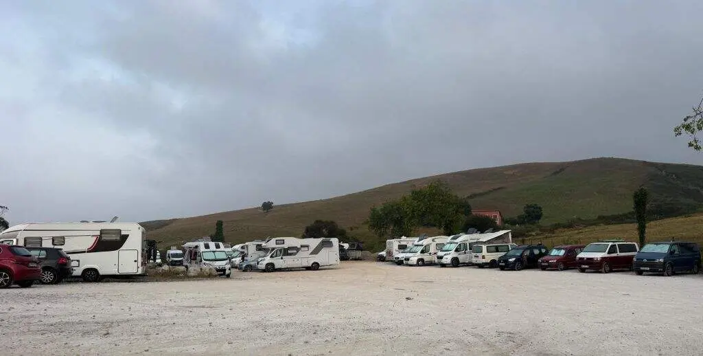 Autocaravanas en el municipio de Miengo.