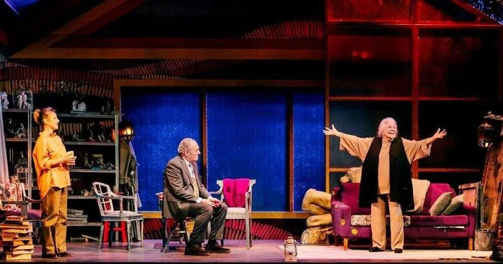 Un momento de la representaci&oacute;n de 'Camino a la Meca'.