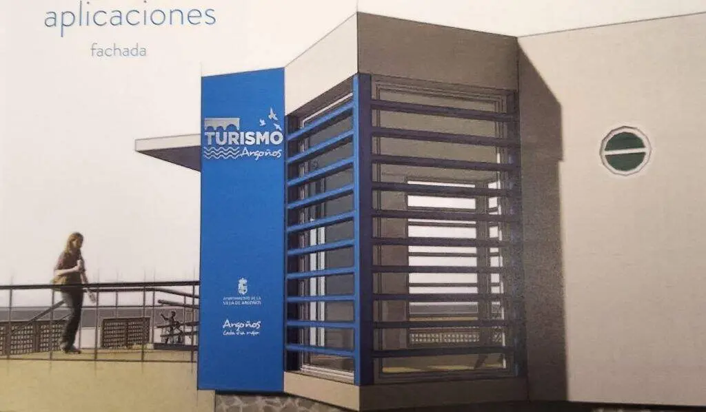 Infograf&iacute;a de la futura Oficina de Turismo de Argo&ntilde;os.