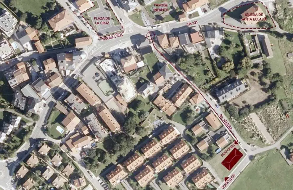 Viviendas previstas en Liencres.