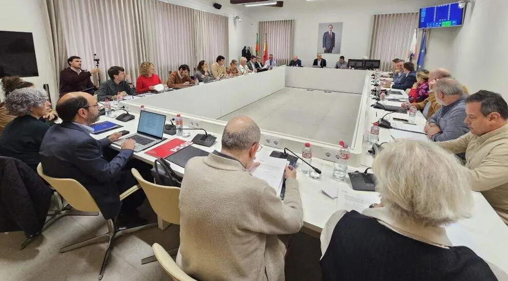 Un momento del Pleno de Torrelavega.