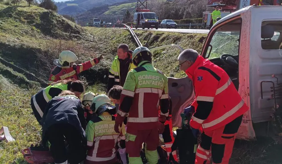 Accidente en la autov&iacute;a.
