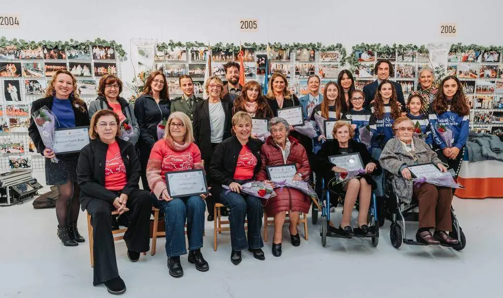 Mujeres homenajeadas en El Astillero.